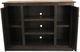 American Heartland Manufacturing Rustic Two Tone Antique Black/Concord Cherry Tall Provincial Shutter TV Stand-2