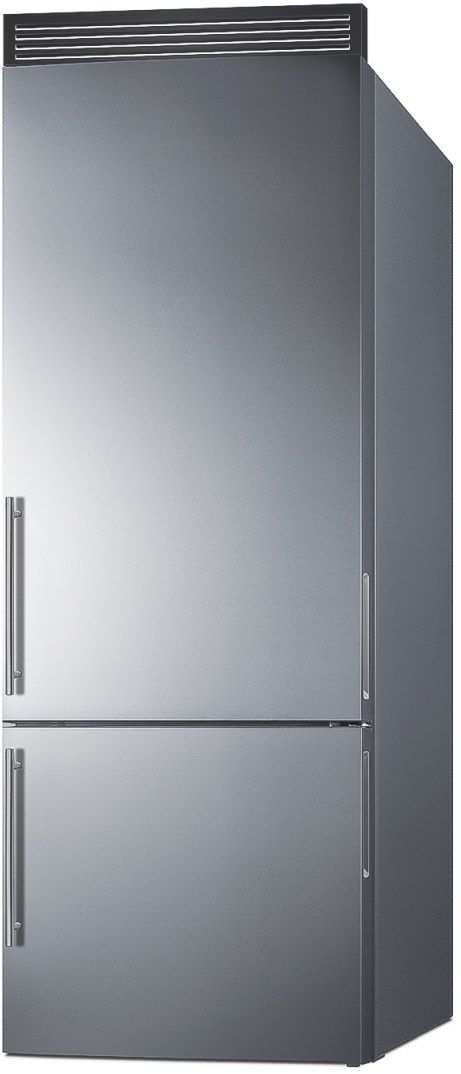 Summit® 28 in. 14.6 Cu. Ft. Stainless Steel Counter Depth Bottom Freezer Refrigerator-2