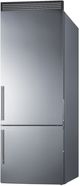 Summit® 28 in. 14.6 Cu. Ft. Stainless Steel Counter Depth Bottom Freezer Refrigerator-2