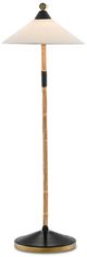 Currey & Company Lisbon Natural/Off-White Floor Lamp-2