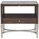 Fairfield® West Camden Tahitian Pearl/White Carrera Nightstand-2