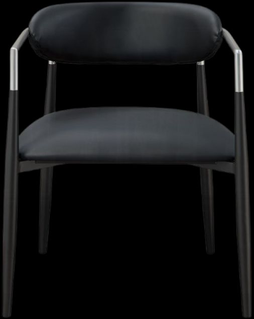 ACME Furniture Gavan 2-Piece Black Upholstered Arm Chair Set-3
