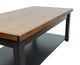Legends Home Essex Whiskey Coffee Table with Seal Skin Base-3