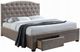 ACME Furniture Denise Mink Eastern King Upholstered Storage Panel Bed-0