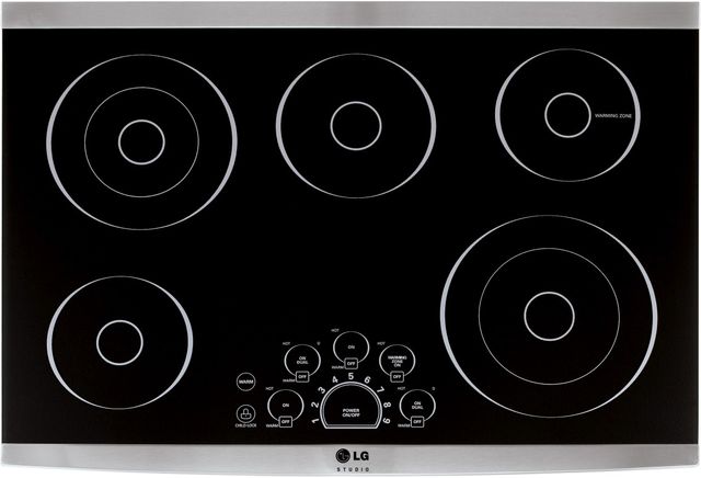 LG Studio 30" Stainless Steel Electric Cooktop