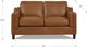 Hydeline® Bella Cognac Brown Loveseat-1
