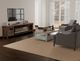 International Furniture Direct Olimpia Natural Fireplace TV Stand-1