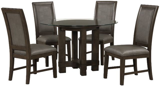 New Classic® Home Furnishings Cityspace Brown Round Dining Table-3