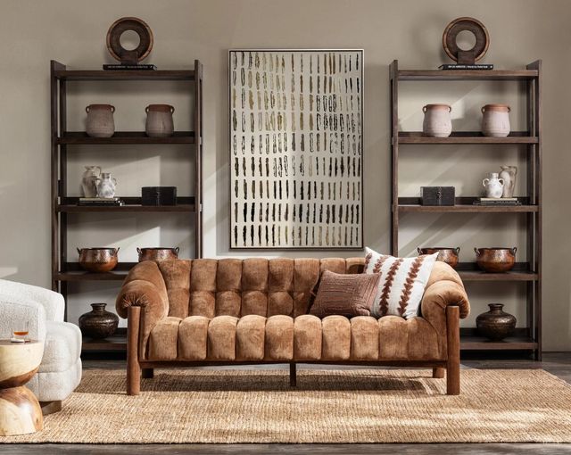 Classic Home Marine Cocoa Brown Bookcase-1