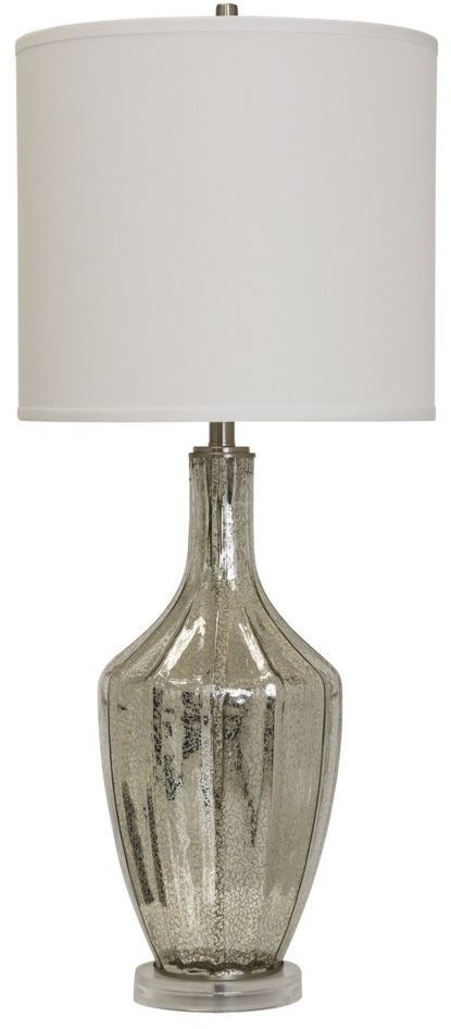 StyleCraft Brushed Steel Base Table Lamp-0