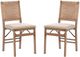 Linon Natural 2-Piece Natural Folding Dining Chair Set-5