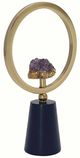 A & B Home Black/Gold Amethyst Stone Decorative Object-0