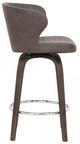 Armen Living Mynette Brown 26" Swivel Bar Stool-1