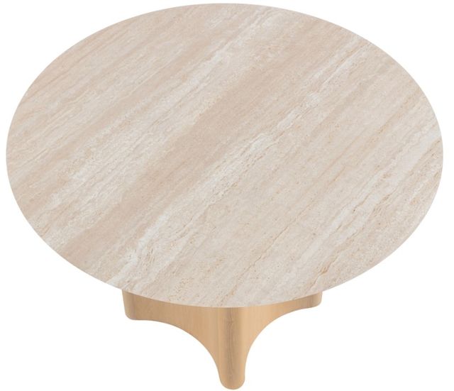 Meridian Furniture Corvina Travertine Dining Table with Natural Base-3