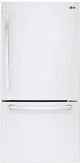 LG 24.1 Cu. Ft. Smooth White Bottom Freezer Refrigerator-0
