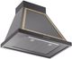 Ilve® Nostalgie II Noblesse 30" Glossy Black Wall Mounted Range Hood with Noblesse Frame-1