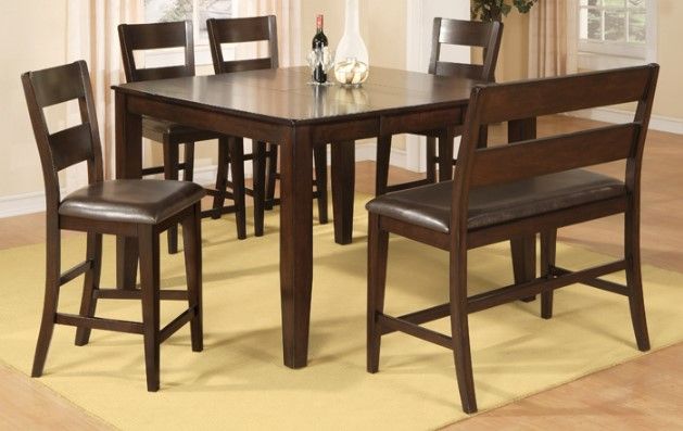 American Wholesale Furniture Hardy Dark Cherry Pub Dining Side Chair-1