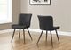 Monarch Specialties Inc. 2-Piece Black Leather-Look Dining Chair Set-2