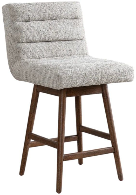 Armen Living Elias 2-Piece Brown Oak/Morning Fog Counter Stool Set-0