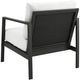 Linon Alora Natural Aluminum/Fabric Outdoor Armchair-4