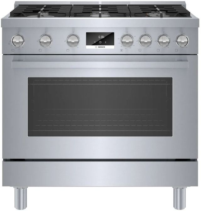Bosch 800 Series 36" Stainless Steel Freestanding Natural Gas Range