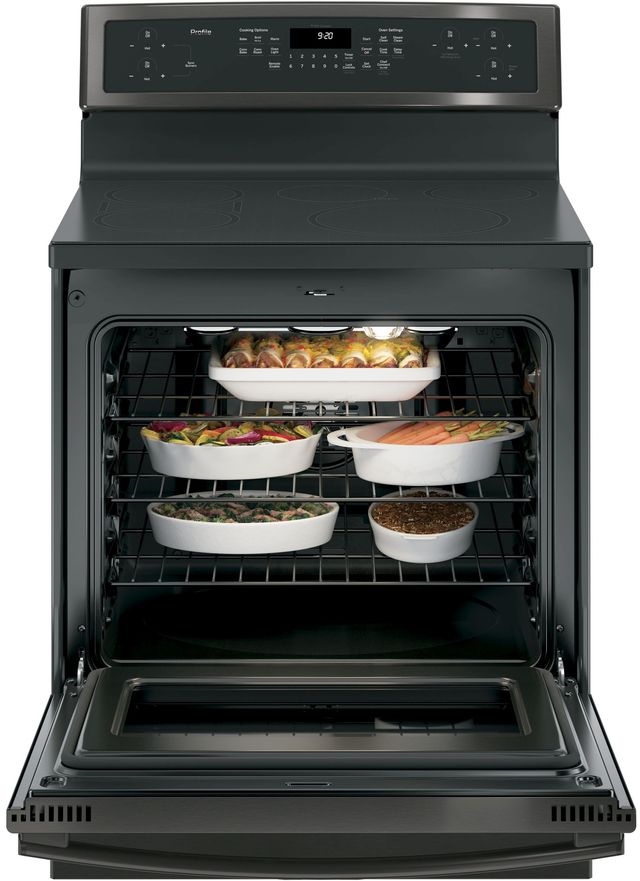 GE Profile™ 29.88" Black Stainless Steel Free Standing Electric Range-2