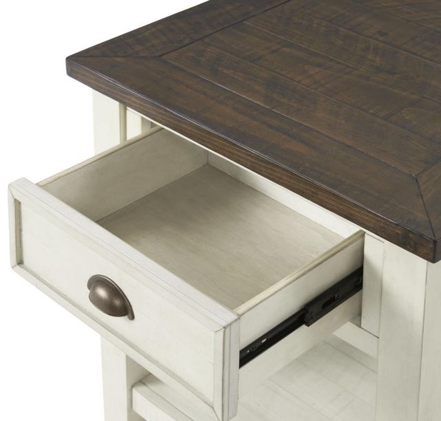 Martin Svensson Monterey Brown End Table with White Base-4