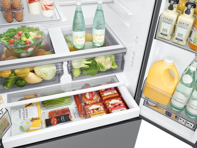 Samsung 36 in. 31 Cu. Ft. Fingerprint Resistant Stainless Steel Freestanding French Door Refrigerator-2