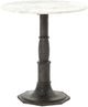 Four Hands Lucy White Side Table with Carbon Washed Base-0