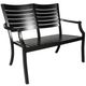 CabanaCoast® Customizable Mission Cast Aluminum Outdoor Bench-0