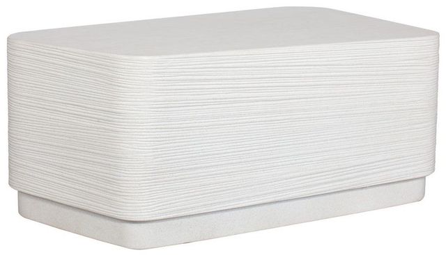 Uttermost® Saltwater White Concrete Indoor-Outdoor Coffee Table-0