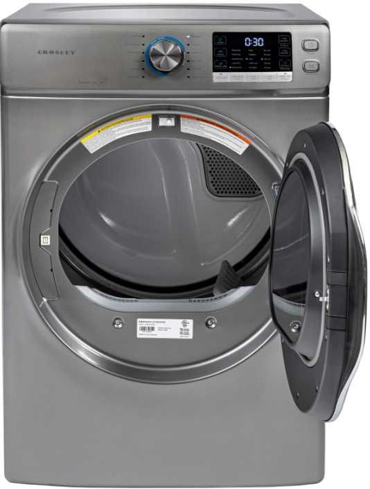 Crosley® 8.0 Cu. Ft. Dark Silver Front Load Electric Dryer -1