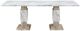 Global Furniture USA D12 Gray/White Dining Table with Natural Base-1