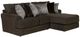 Jackson Furniture Galaxy 2-Piece Chocolate Right-Arm Facing Loveseat Sectional and Chaise-0