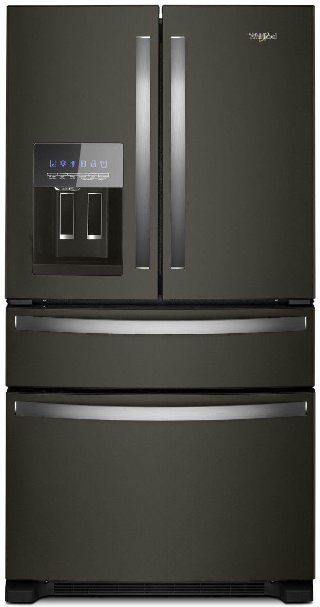 Whirlpool® 36" 24.5 Cu. Ft. Fingerprint Resistant Black Stainless Steel French Door Refrigerator-0