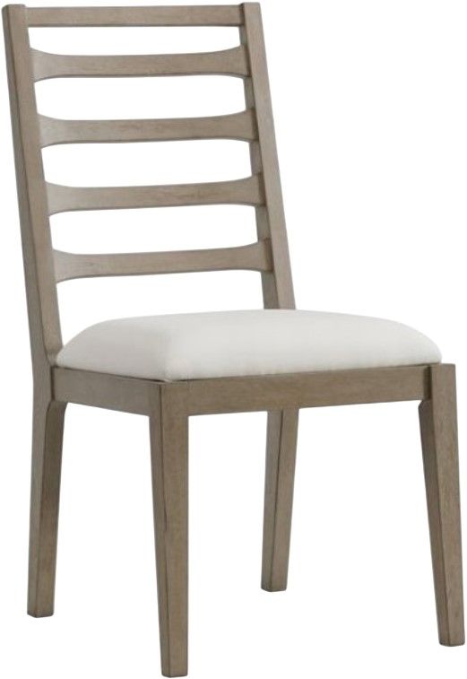 Riverside Furniture Pasadena 2-Piece Casual Taupe/White Ladderback Dining Side Chair Set-1
