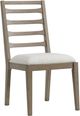 Riverside Furniture Pasadena 2-Piece Casual Taupe/White Ladderback Dining Side Chair Set-1