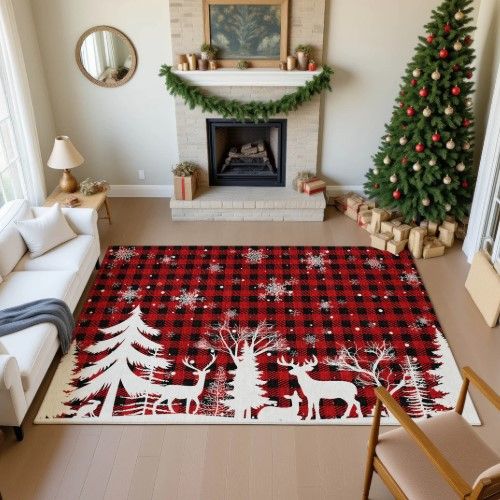 Dalyn™ Rug Company Merry & Bright MY26 Red 5'x8' Area Rug-4