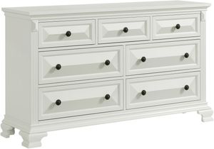 Elements International Bridgestone Antique White Dresser