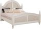 American Woodcrafters 3910 Rodanthe 4-Piece Dove White Woven Queen Bedroom Set-2