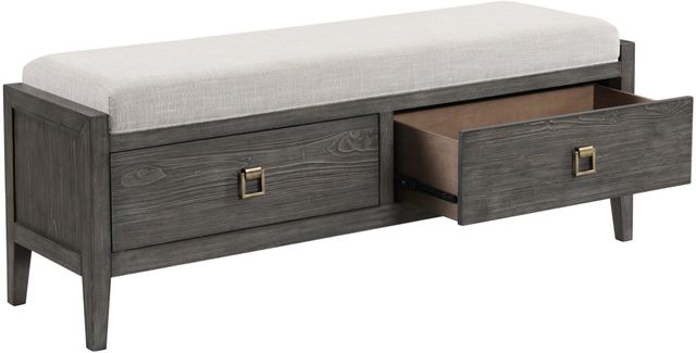 Intercon Portia Brushed Brindle Storage Bench-1