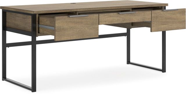 Signature Design by Ashley® Montia Light Brown Home Office Desk-1