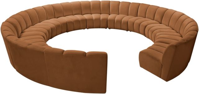Meridian Furniture Infinity 12-Piece Saddle Velvet Modular Sectional-0