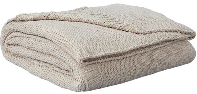 Signature Design by Ashley® Anawood Oatmeal Throw Blanket
