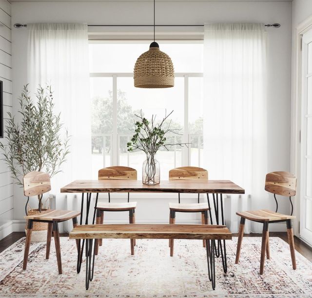 Jofran Inc. Nature's Edge 6-Piece Natural Dining Table Set-1