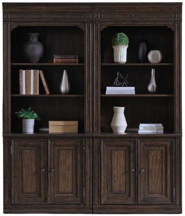 Liberty Furniture Provence Park 2-Piece Chateau Brown Bookcase Set-0
