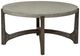 Liberty Furniture Cascade Gray Cocktail Table with Wirebrush Rustic Brown Base-2