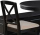 Linon Norah 4-Piece Black Nook Dining Set-2