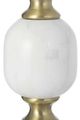 A & B Home White 19" Round Side Table-3