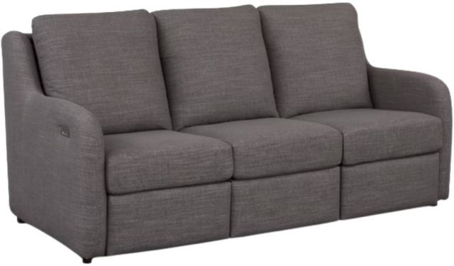 Bassett® Furniture BenchMade Wrenn Gray Power Reclining Sofa-0